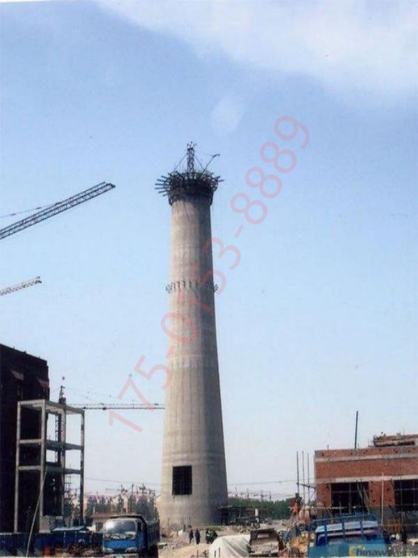 翻模新建180米钢筋混凝土大烟筒